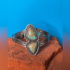 NEW Turquoise and Silver Cuff Bracelet